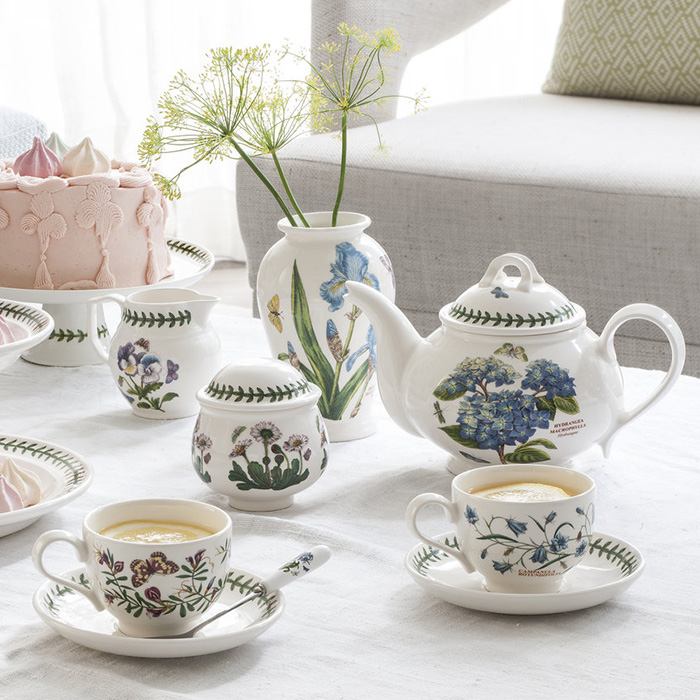 Botanic Garden Teacup and Saucer New Motifs Set of 6